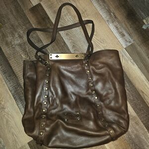 Patricia Nash Benvenuto Brown Leather Handbag